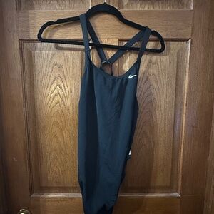 Nike Black Women's One-Piece Swim Suit with Crossback